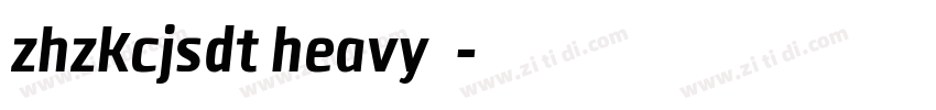 zhzkcjsdt heavy下载字体转换